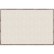 U Brands Linen Bulletin Board - 48" Board Height x 72" Board Width - Tan Linen Surface - Self-healing, Durable, Mounting System, Tackable, Sturdy, Damage Resistant - Rustic Wood Frame - 1 Each