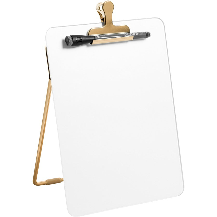 U Brands Glass Dry-Erase Desktop Easel