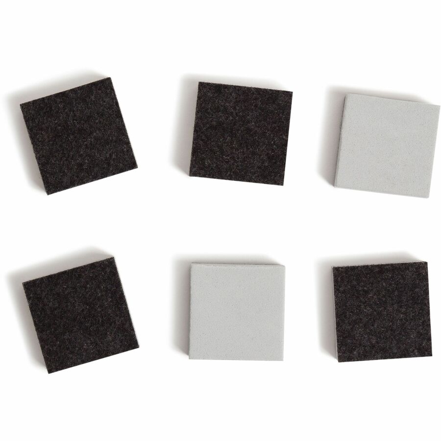 12" (1 ft) Width x 9" (0.8 ft) Height - White Melamine Surface - Rectangle - Horizontal/Vertical - Lap - 6 / Pack