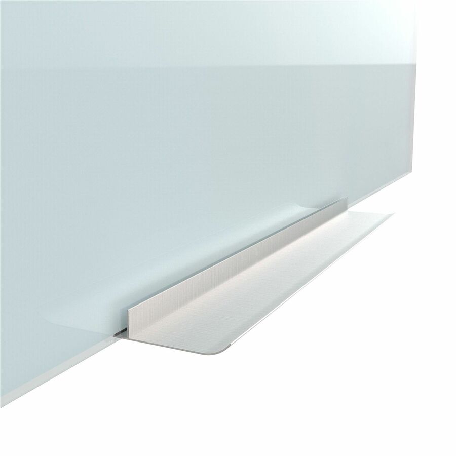 96" (8 ft) Width x 47" (3.9 ft) Height - Frosted White Glass Surface - Rectangle - Horizontal/Vertical - Magnetic - 1 Each