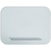 U Brands Magnetic Glass Frameless Dry-Erase Board - 36" (3 ft) Width x 24" (2 ft) Height - White Glass Surface - Rectangle - Horizontal/Vertical - Magnetic - 1 Each