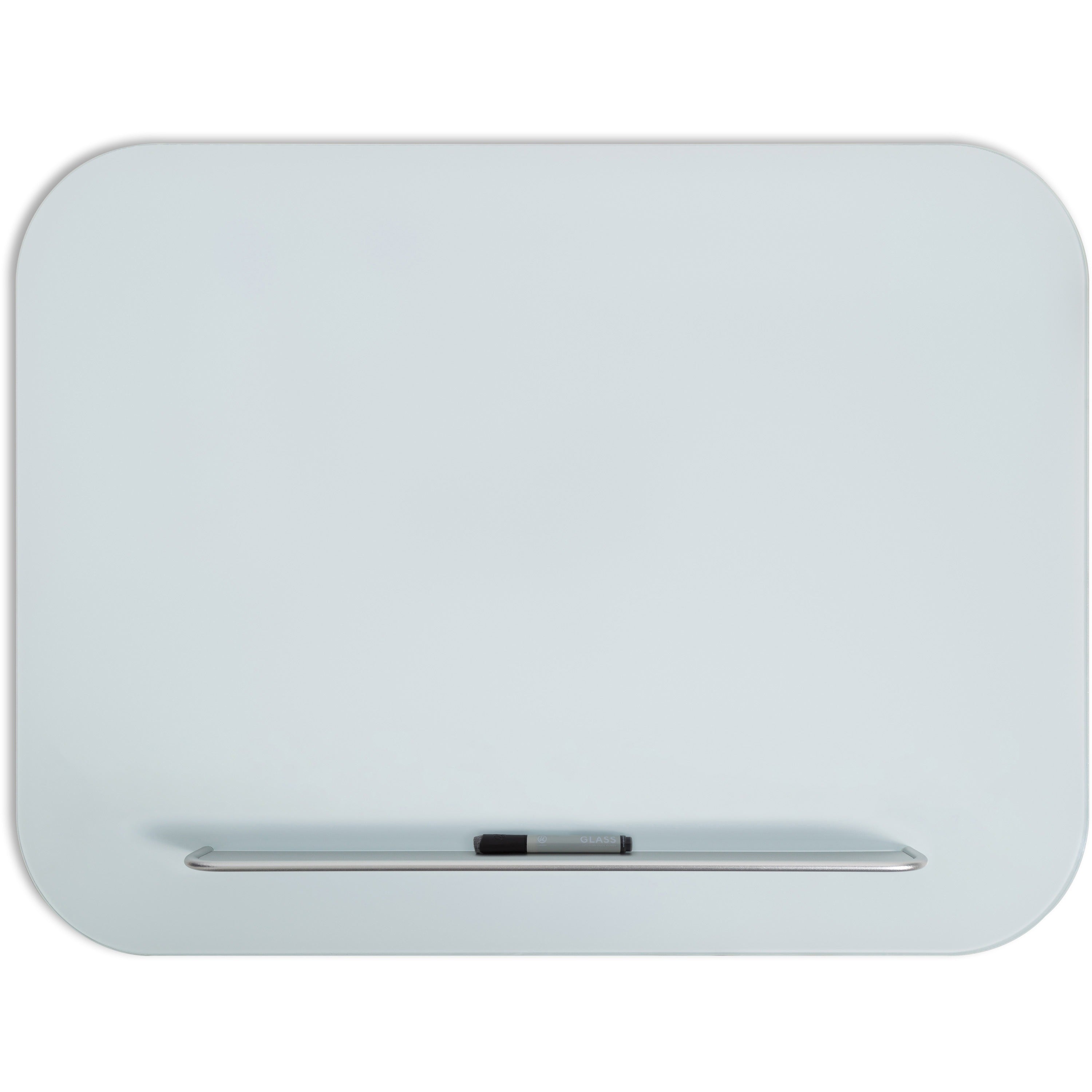 U Brands Magnetic Glass Frameless Dry-Erase Board - 48" (4 ft) Width x 36" (3 ft) Height - White Tempered Glass Surface - Rectangle - Horizontal/Vertical - Magnetic - 1 Each