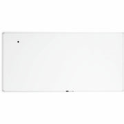 U Brands Magnetic Porcelain Steel Board - 96" (8 ft) Width x 47" (3.9 ft) Height - White Porcelain Steel Surface - White Aluminum Frame - Rectangle - Horizontal/Vertical - Magnetic - 1 Each