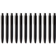 0.7 mm Black Lead - #2 - Refillable - Matte Black Metal, White, Rose Gold Barrel - 12