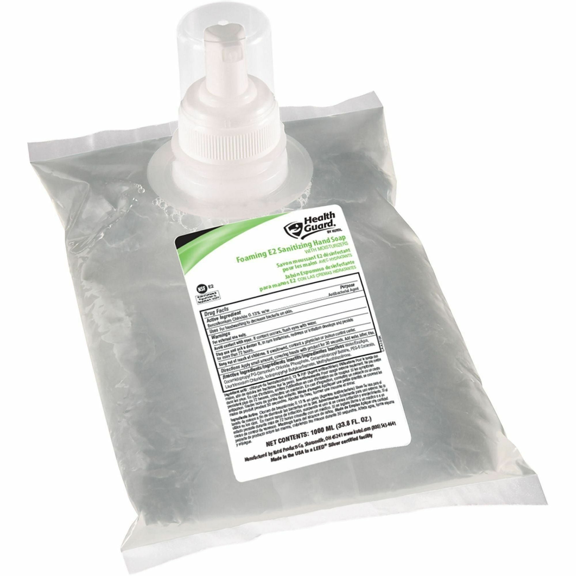 1.06 quart - Kill Germs - Hand, Multipurpose - Antibacterial - Pale Yellow - Fragrance-free, Fast Acting, Dye-free - 6 Pack