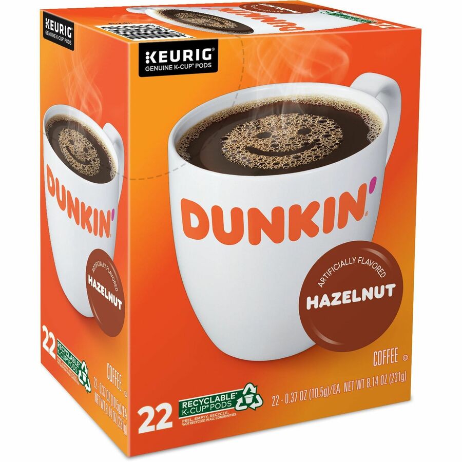 Compatible with Keurig Brewer - Medium - K-Cup - Hazelnut - 22 / Box