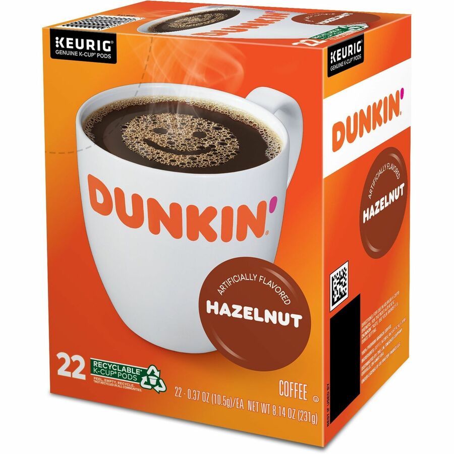 Compatible with Keurig Brewer - Medium - K-Cup - Hazelnut - 22 / Box