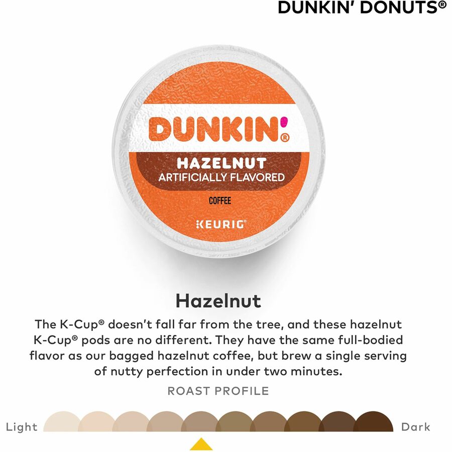 Compatible with Keurig Brewer - Medium - K-Cup - Hazelnut - 22 / Box
