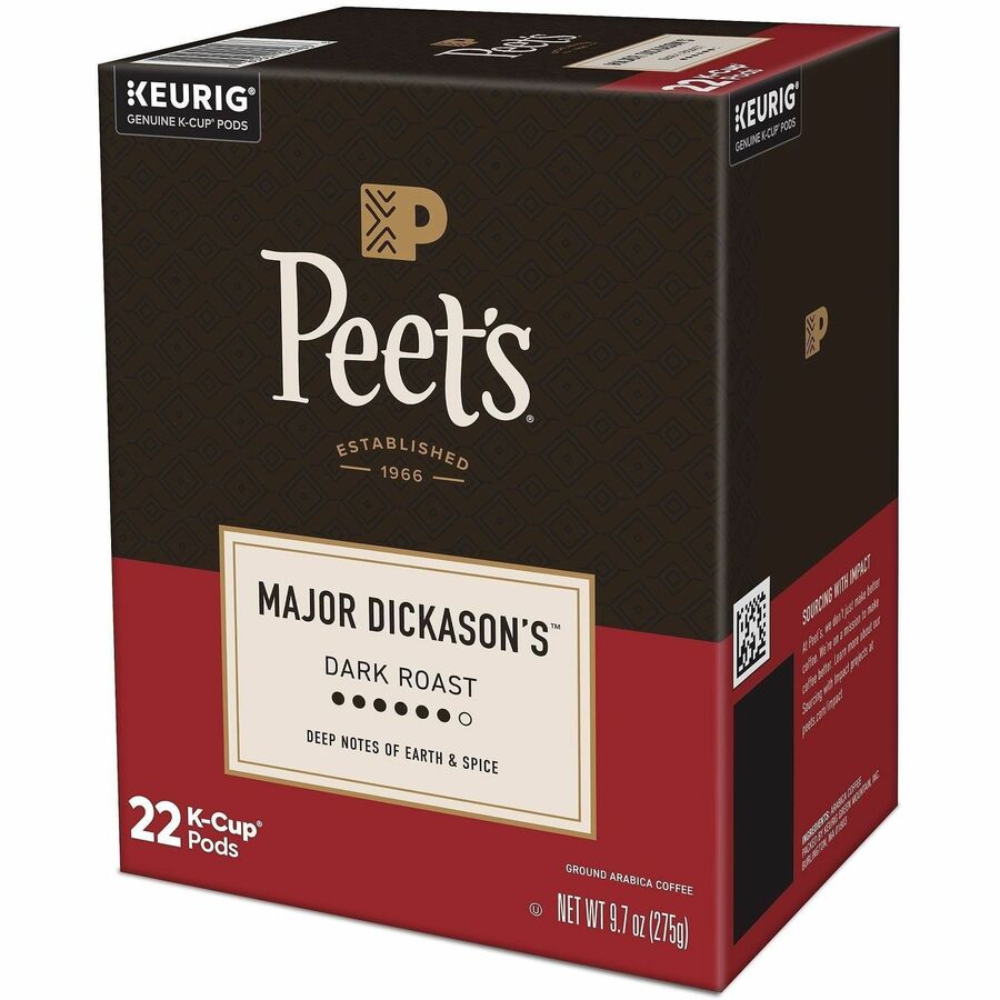 Compatible with Keurig Brewer - Dark - K-Cup - Major Dickason's - 22 / Box