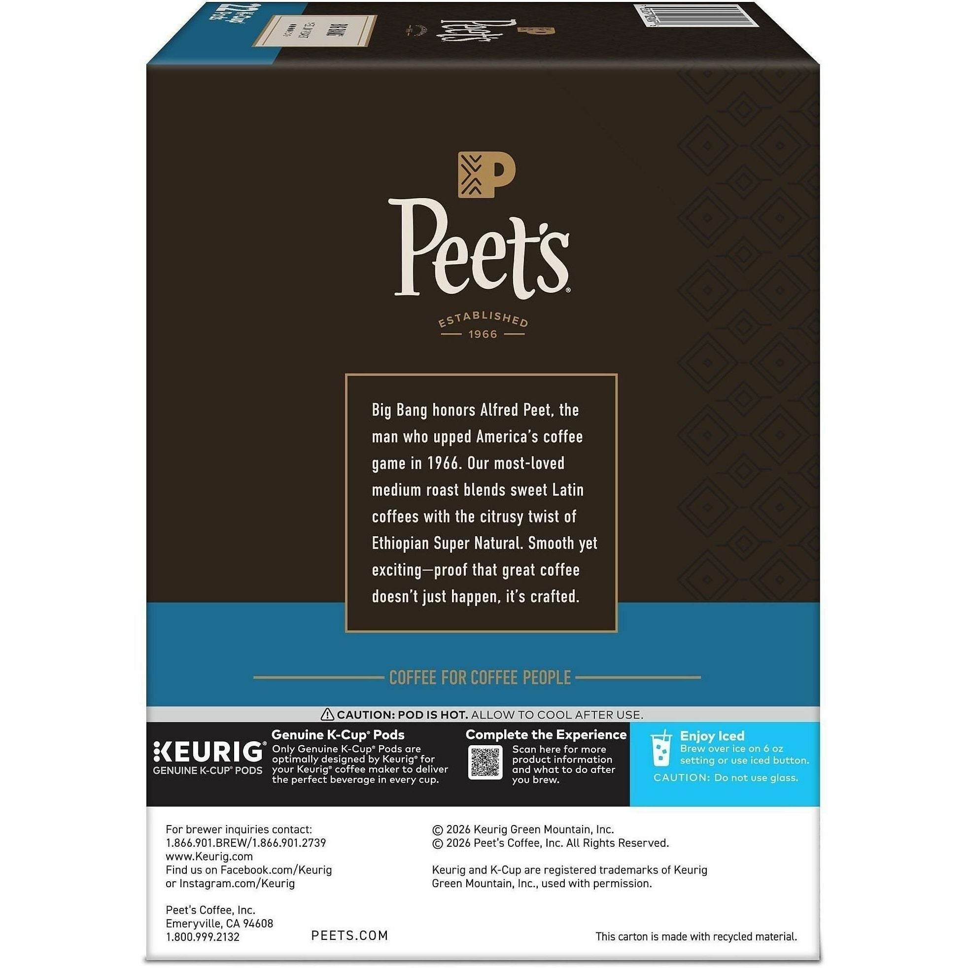 Compatible with Keurig Brewer - Medium - K-Cup - Big Bang - 22 / Box