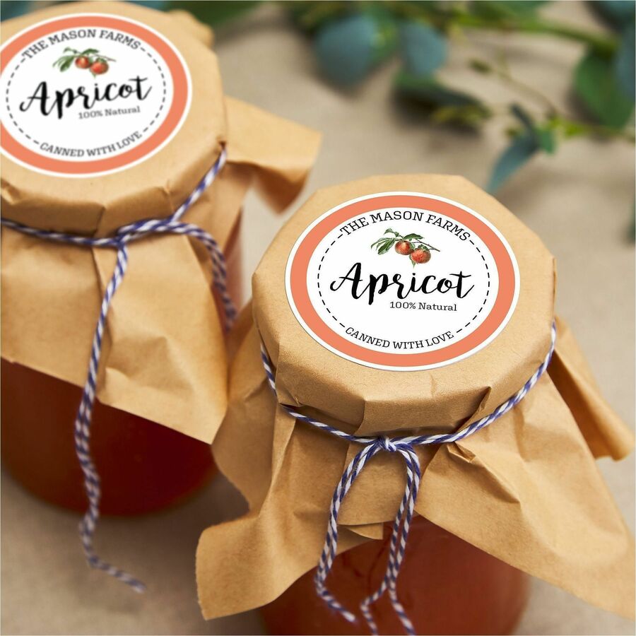 Avery&reg; Printable Round Labels, 2.5" , Matte White, 225 Labels (22562)