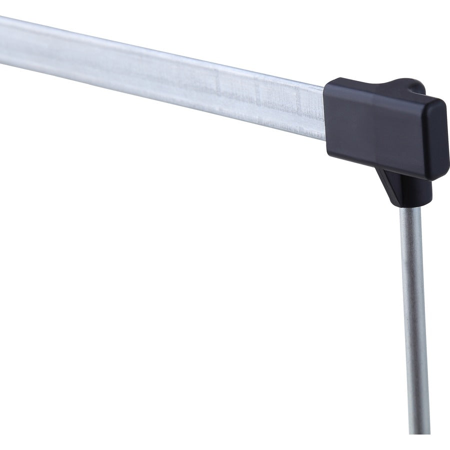 Business Source File Frame - Letter - 14" to 18" Long - Stainless Steel - Gray - 2 / Box