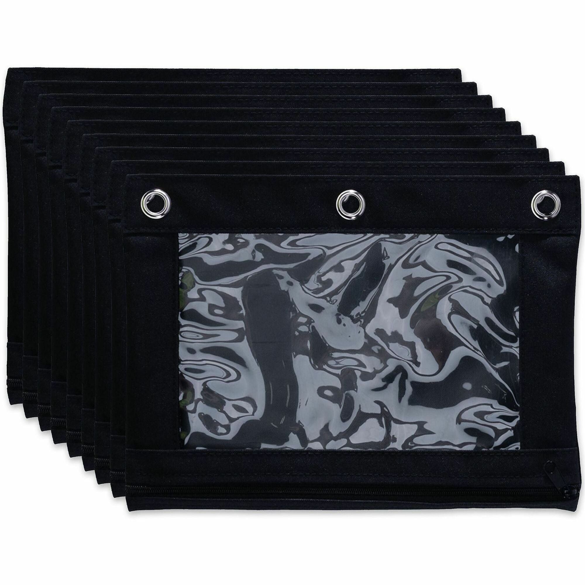 10" Height x 7.4" Width - Black - 6 / Bag