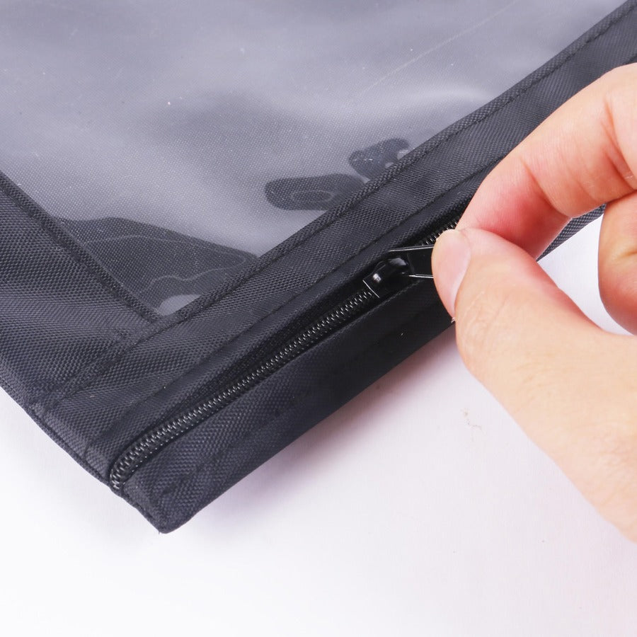 10" Height x 7.4" Width - Black - 6 / Bag