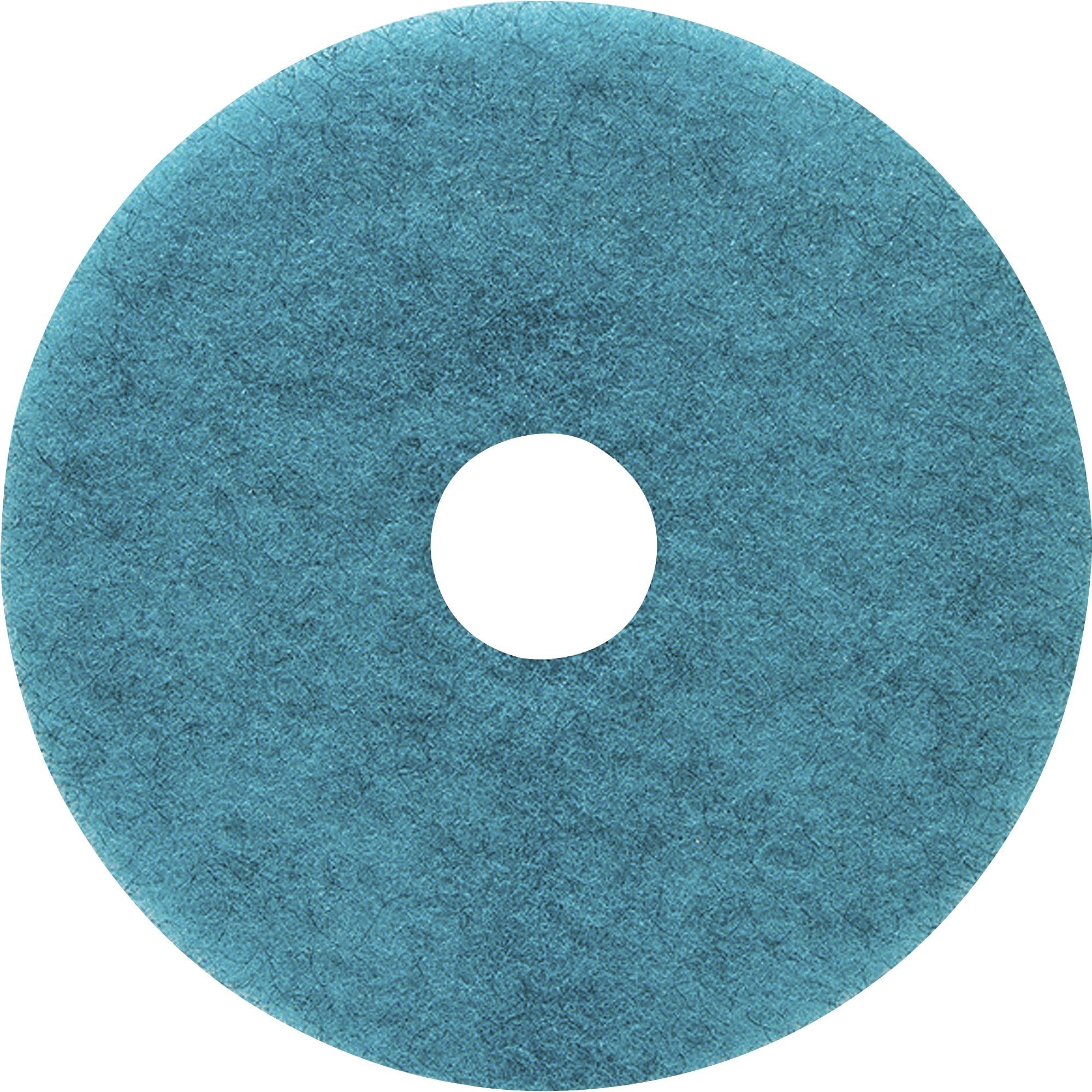 Genuine Joe Burnish Floor Pad - Round - 17" Diameter - Floor - 1200 rpm to 3000 rpm Speed Supported - Resin, Fiber - Blue - 5 / Carton
