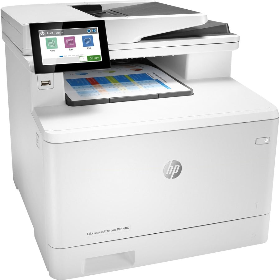 HP LaserJet Enterprise M480f Laser Multifunction Printer - Color