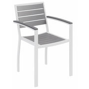 KFI Gray Indoor/Outdoor Furniture - 34" Height x 22" Width x 23" Depth, 25.5" Height Arm - 1 Each