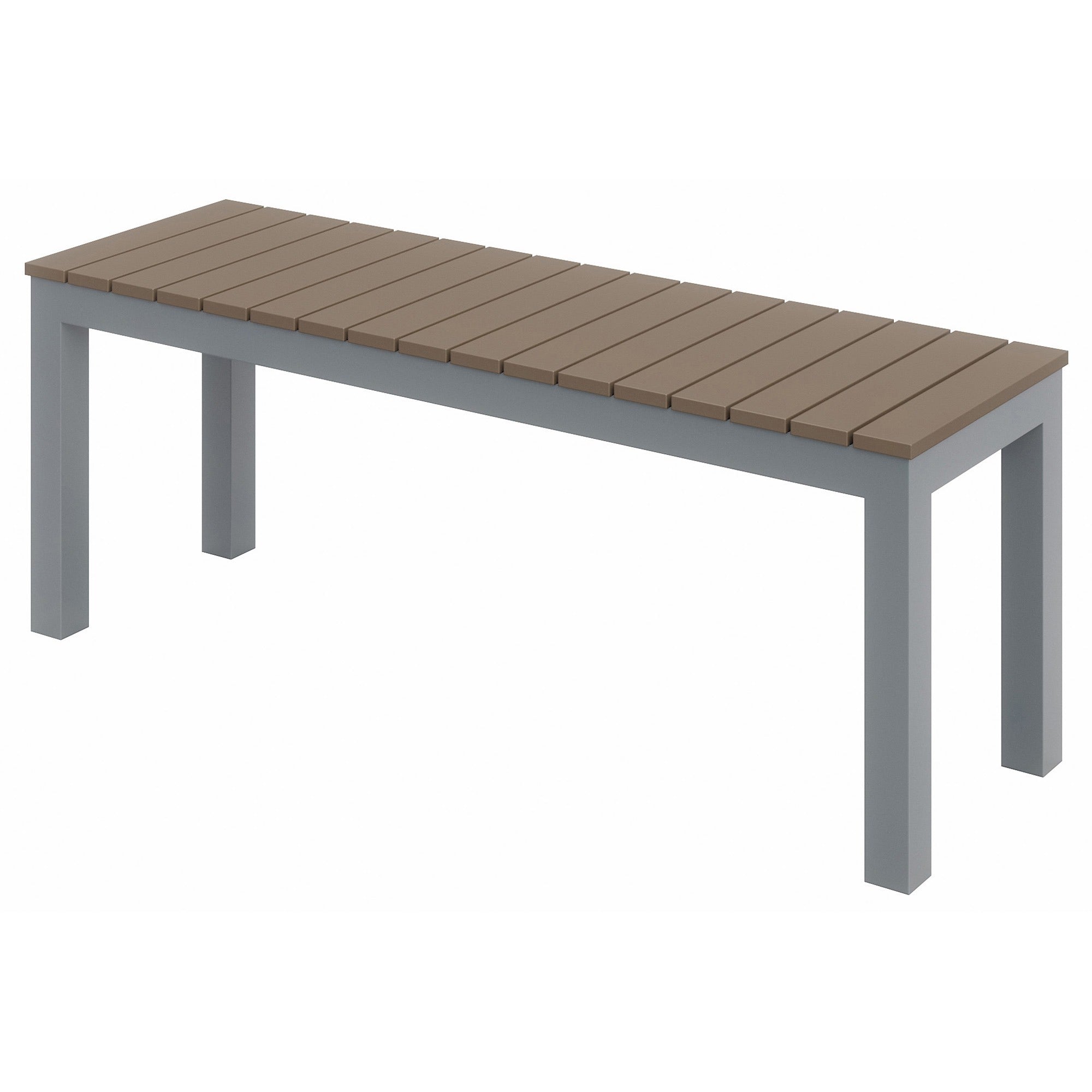 KFI Mocha Indoor/Outdoor Furniture - Synthetic Polymer Seat Material - Aluminum Frame Material - Mocha - 1 Each