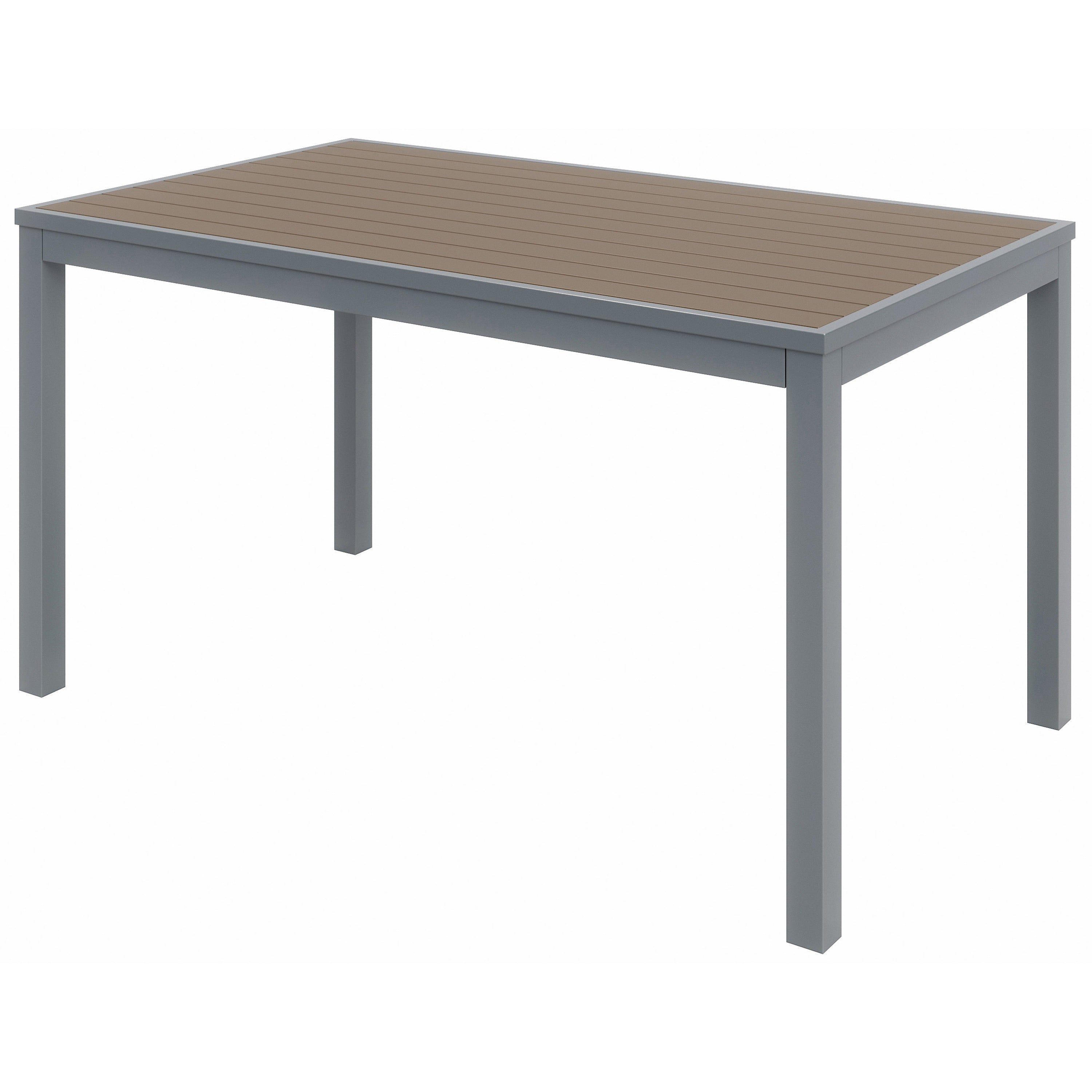KFI Mocha Indoor/Outdoor Furniture - 29" Height x 32" Width x 55" Depth - Mocha Table Top - 1 Each