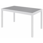 KFI Gray Indoor/Outdoor Furniture - 29" Height x 32" Width x 55" Depth - Gray Table Top - 1 Each