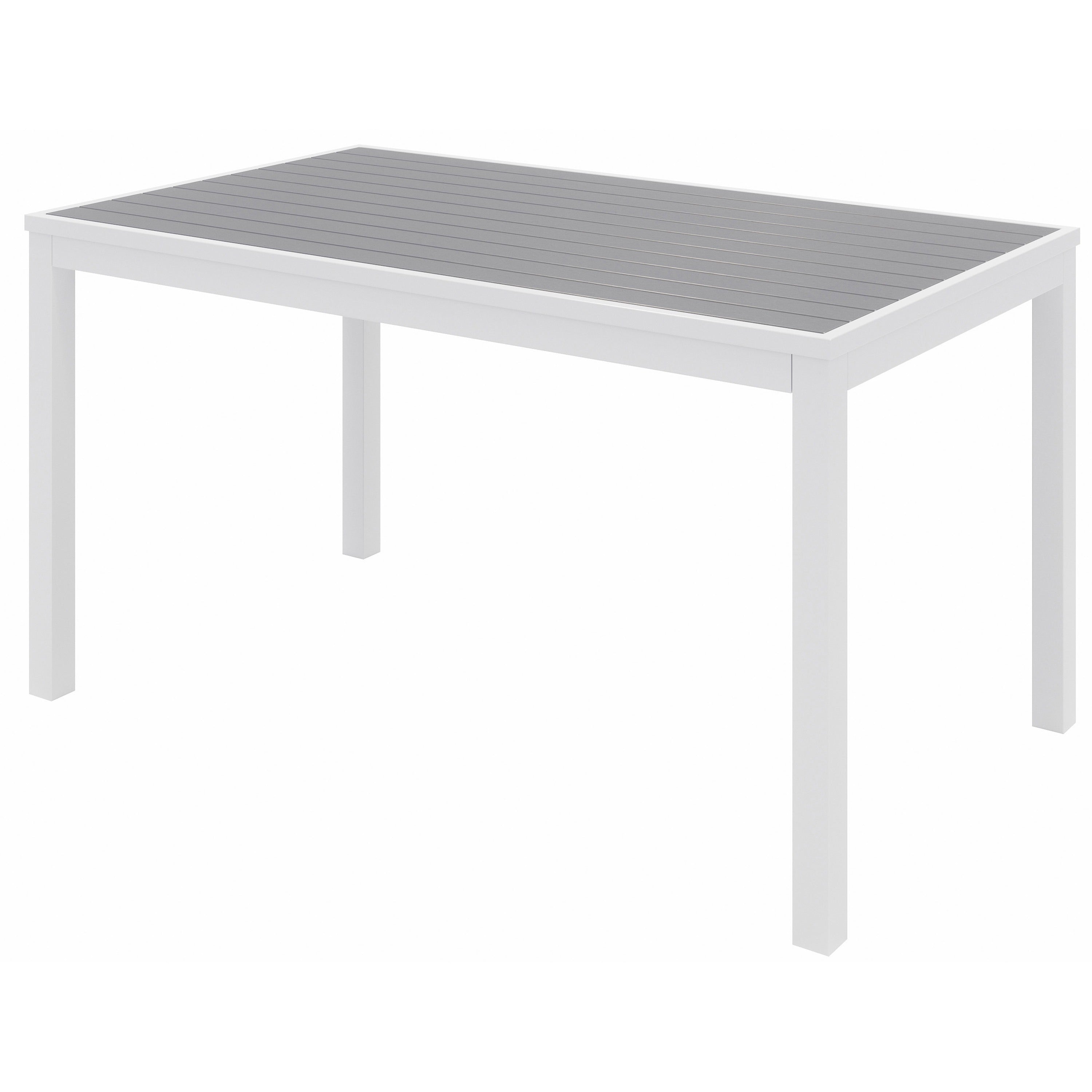 KFI Gray Indoor/Outdoor Furniture - 29" Height x 32" Width x 55" Depth - Gray Table Top - 1 Each