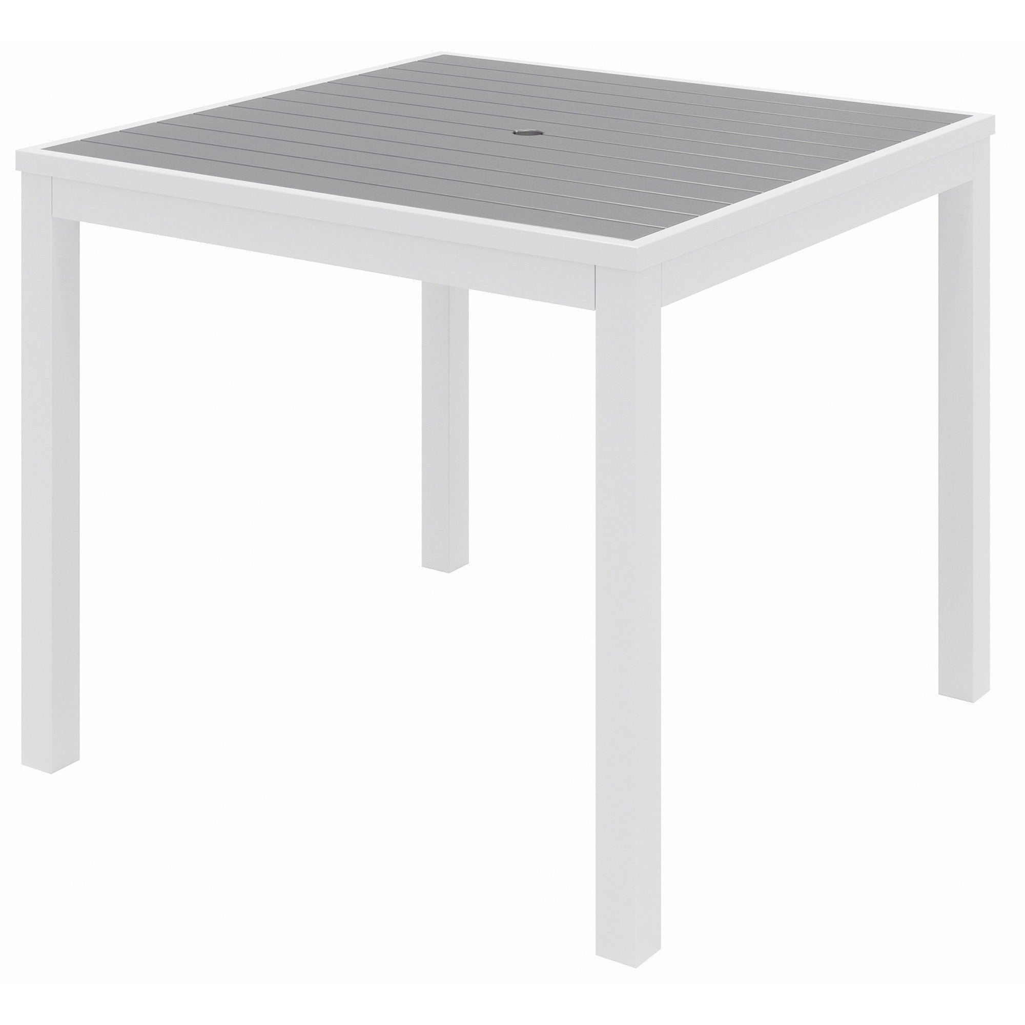 KFI Gray Indoor/Outdoor Furniture - 29" Height x 35" Width x 35" Depth - Gray Table Top - 1 Each