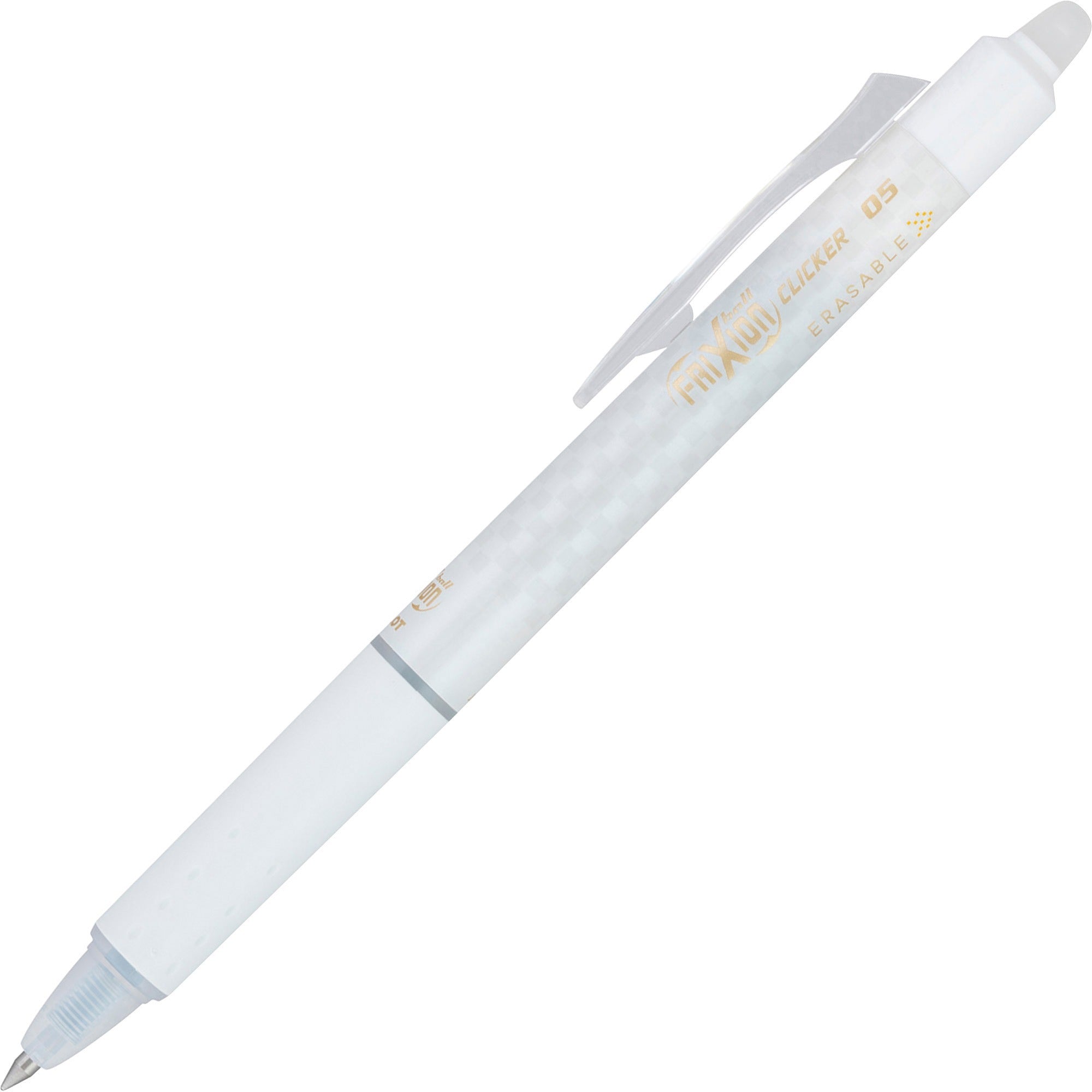 Pilot Erasable Gel Ink Pens - 0.5 mm Extra Fine Pen Point - Refillable - Retractable - Erasable - Black Ink - Gel-based - White Barrel - Document, Writing - 1 Dozen
