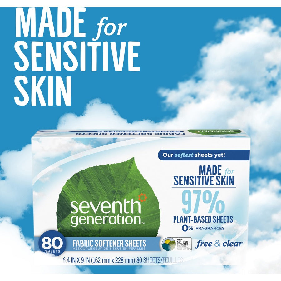 Seventh Generation Free & Clear Fabric Softener Sheets
