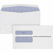 Document - 9 1/2" Width x 5 5/8" Length - Gummed - White - 24 / Pack