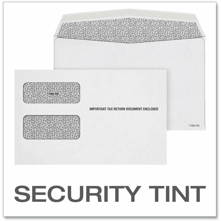 Adams 1098/1099 Tax Form Envelopes - Document - 9" Width x 5 5/8" Length - Gummed - White - 24 / Pack