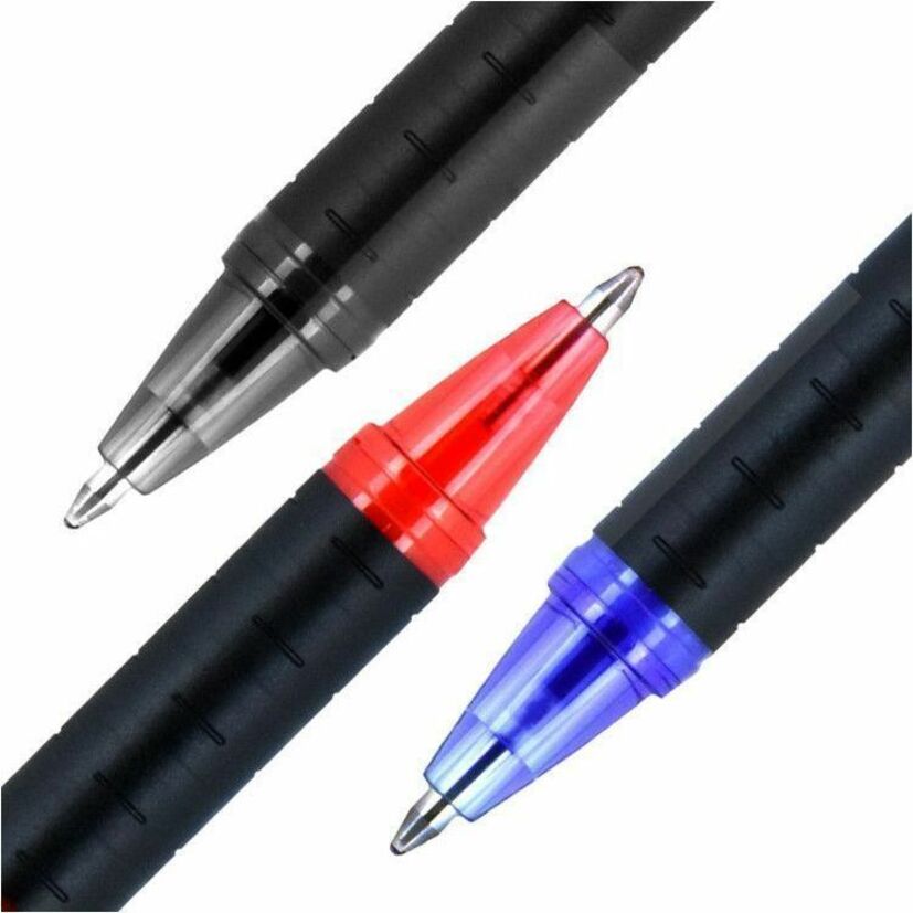 uniball™ Jetstream 101 Ballpoint Pen - 1 mm Medium Pen Point - Black Ink - Gel-based - Black Barrel - 1 Dozen