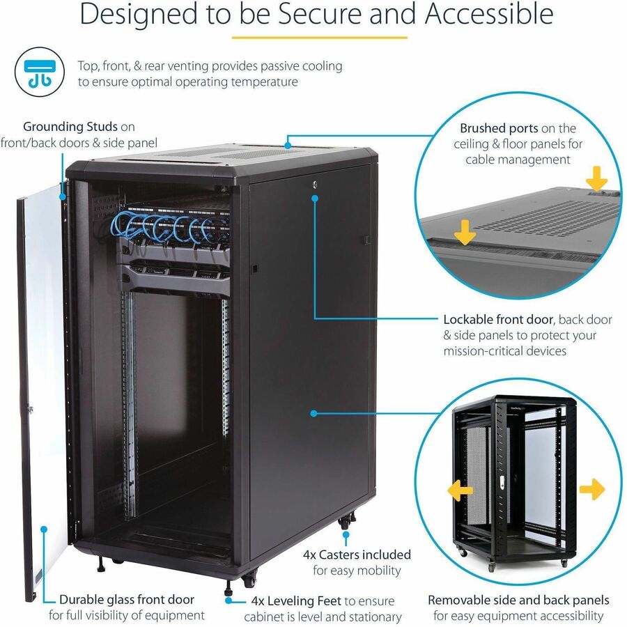 StarTech.com RK3236BKF Rack Cabinet