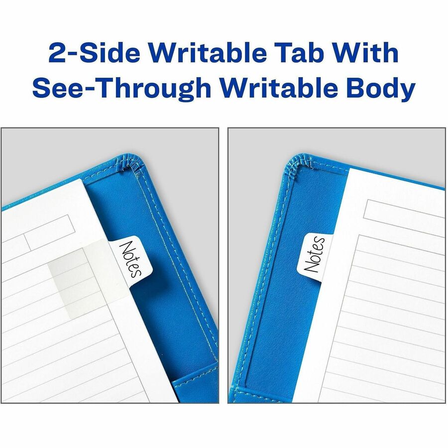40 Tab(s) - 10 Tab(s)/Set - Clear Film, White Paper Tab(s) - 40 / Pack