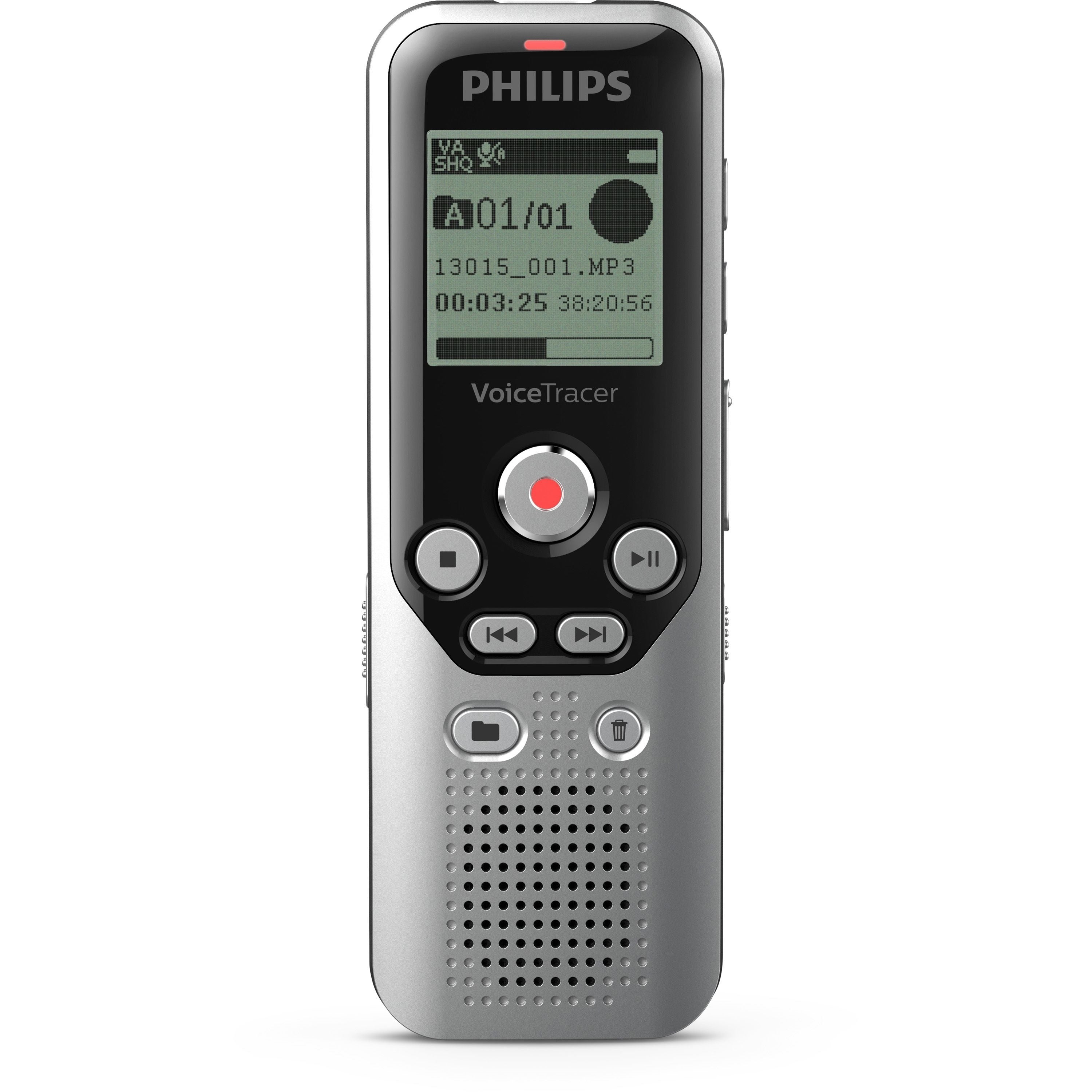 8 GB Flash Memory - microSD, SD Supported - WAV - High Quality, Standard Play, Long Play - 583 Hour Recording - USB - Headphone - Portable