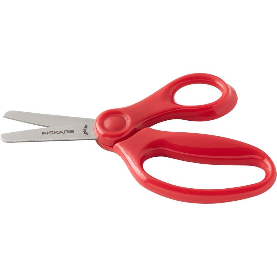 Fiskars 5" Blunt-tip Kids Scissors - 5" Overall Length Safety Edge Blade - Blunted Tip - Red - 1 Each