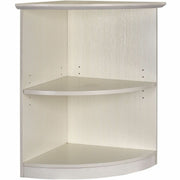 Safco Medina Textured Sea Salt Laminate Bookcase, 2 Shelves, 1" Thick Shelf, 29.5"H x 20"W x 20"D, MDF, Beveled Edge, 1 Each