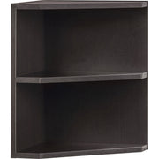 Safco Medina Mocha Laminate Office Unit, 20"H x 15"W x 15"D, 2 Shelves, Beveled Edge, Medium Density Fiberboard & Laminate, Mocha Finish, 1 Each