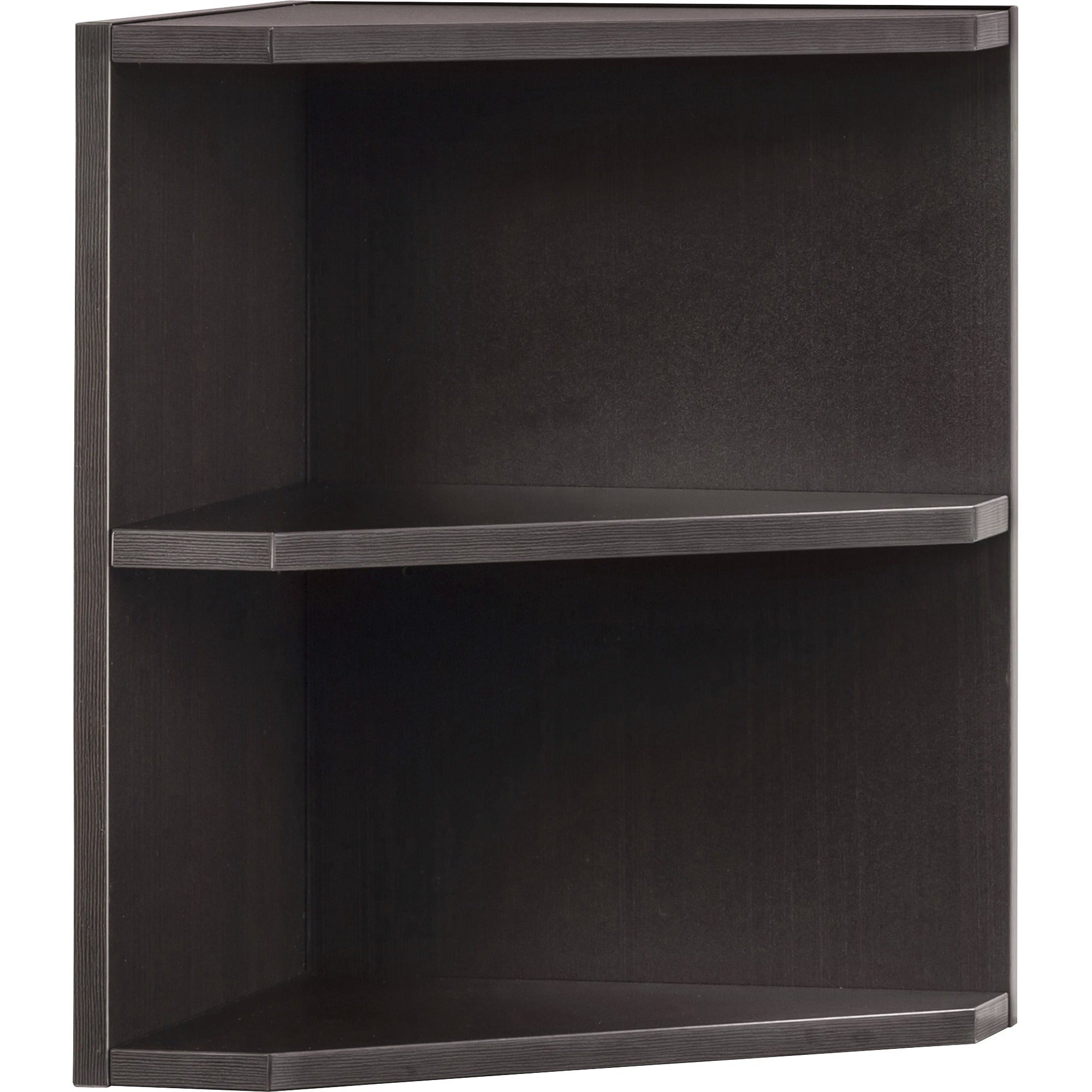 Safco Medina Mocha Laminate Office Unit, 20"H x 15"W x 15"D, 2 Shelves, Beveled Edge, Medium Density Fiberboard & Laminate, Mocha Finish, 1 Each