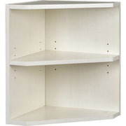 Safco Medina Textured Sea Salt Laminate Corner Unit, 20"H x 15"W x 15"D, 2 Shelves, Beveled Edge, MDF and Laminate, 1 Each