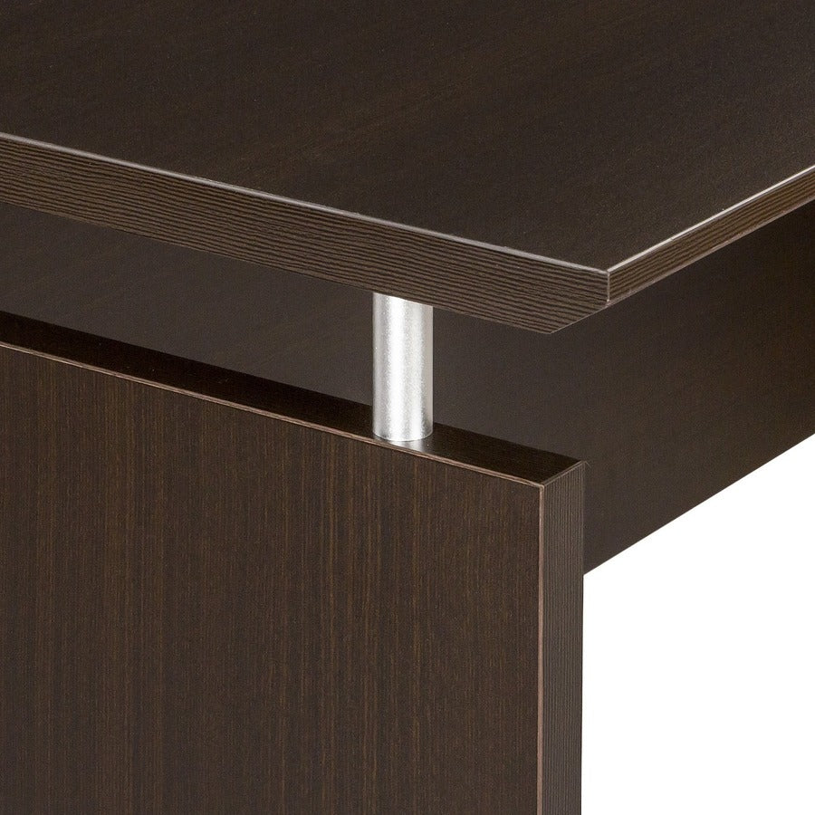Safco Medina Mocha Laminate Office Unit, 29.5"H x 72"W x 20"D, Beveled Edge, MDF and Laminate, Mocha Finish, 1 Each
