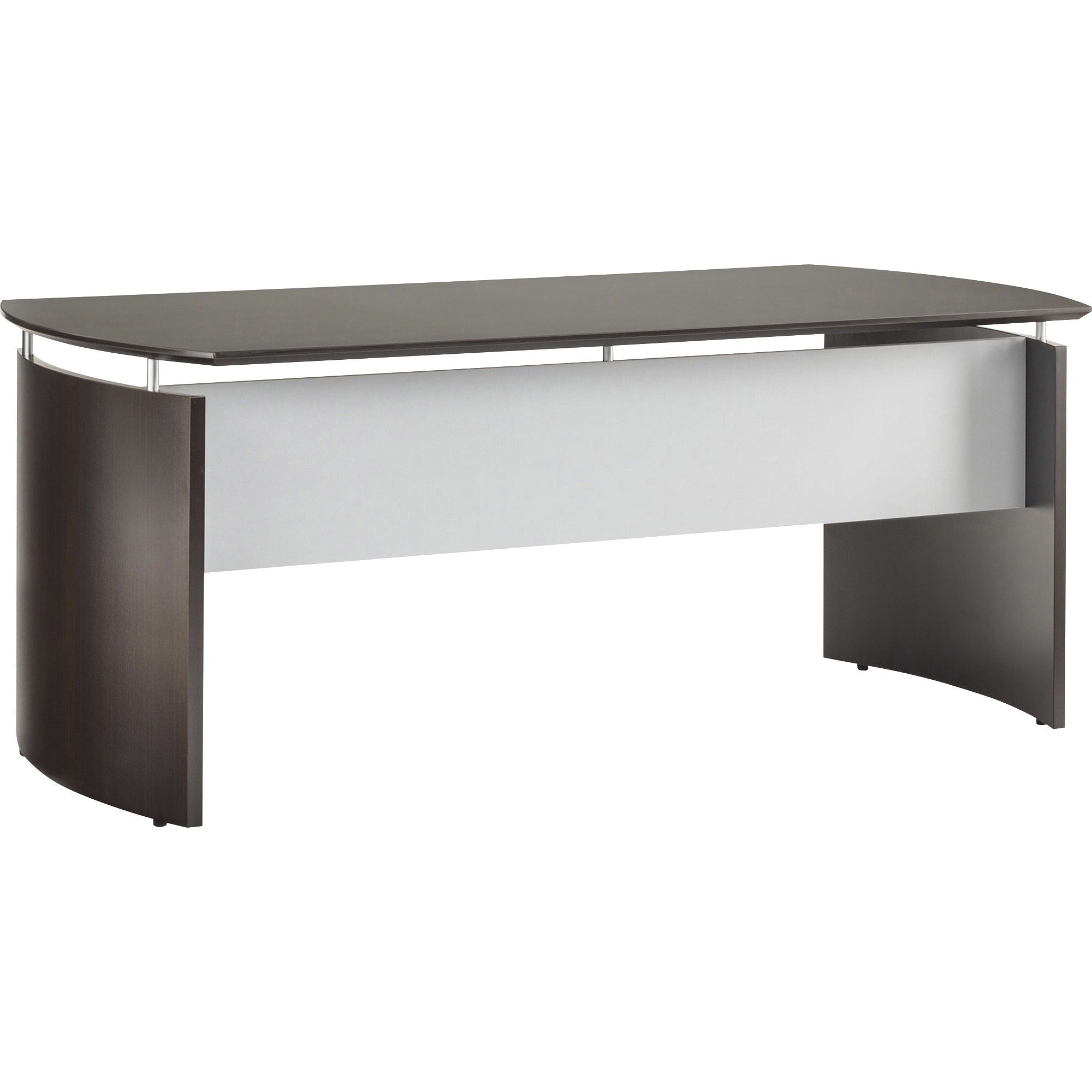 Safco Medina Mocha Laminate Office Unit, 29.5"H x 72"W x 36"D, Beveled Edge, Medium Density Fiberboard, Laminate Finish, Brown, 1 Each