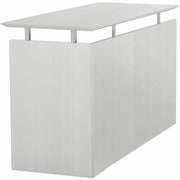 Safco Medina Textured Sea Salt Laminate Unit, 1" Thick Work Surface, 29.5"H x 48.5"W x 20"D, Beveled Edge, MDF, 1 Each