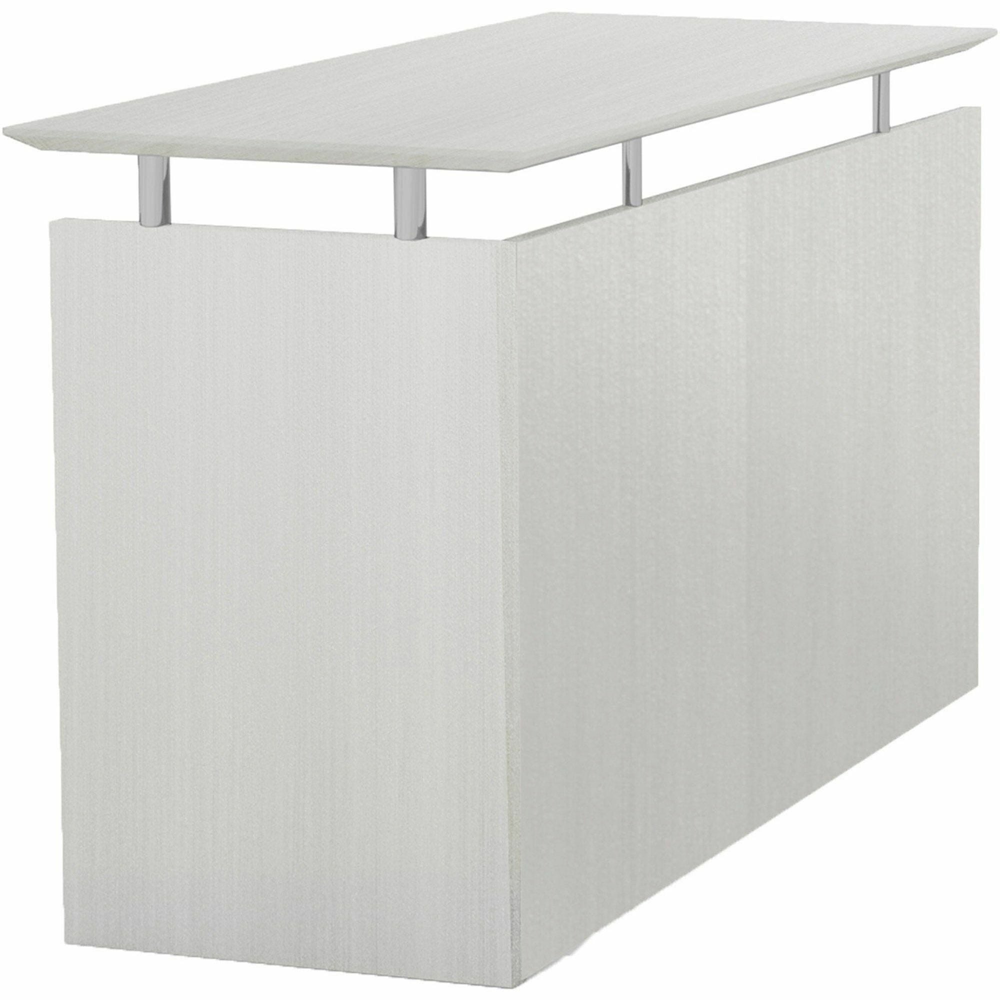 Safco Medina Textured Sea Salt Laminate Unit, 1" Thick Work Surface, 29.5"H x 48.5"W x 20"D, Beveled Edge, MDF, 1 Each