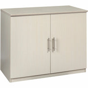 Safco Medina Textured Sea Salt Laminate Storage Cabinet, 2 Doors, 1 Adjustable Shelf, MDF, 29.5"H x 36"W x 20"D, 1 Each