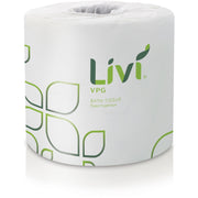 2 Ply - 400 Sheets/Roll - Leaf Emboss Pattern - White - Fiber - 96 Rolls Per CartonCarton - 96 / Carton