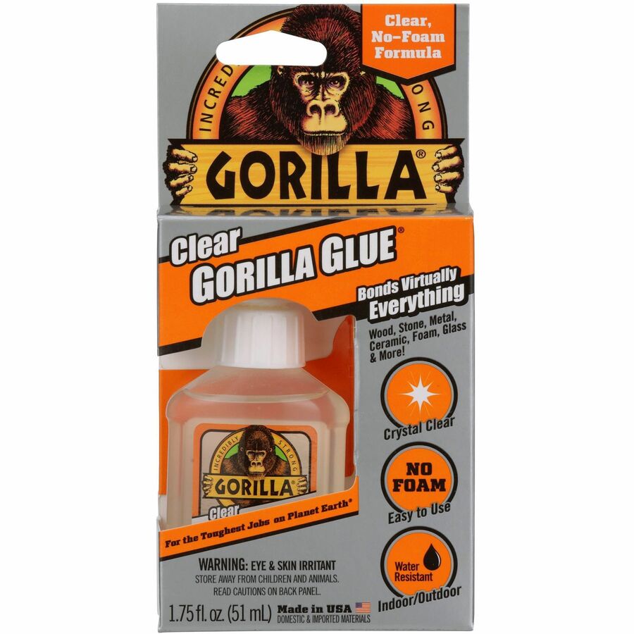 Gorilla Clear Gorilla Glue, 1.75 fl oz, Clear, 1 Each