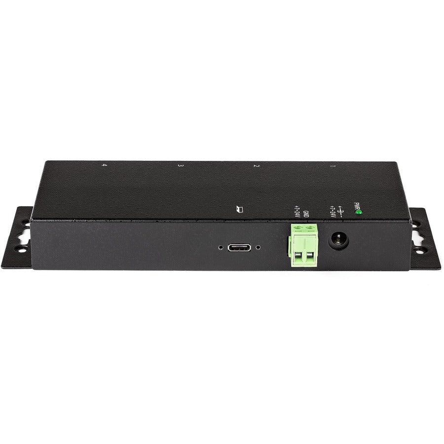StarTech.com 4-Port USB 3.2 Gen 2 Hub, 2x USB-A & 2x USB-C, 640 MB/s, Wall/Surface-Mountable, Metal Housing, Includes Power Adapter, Cables, and Mounting Accessories, 1 Each