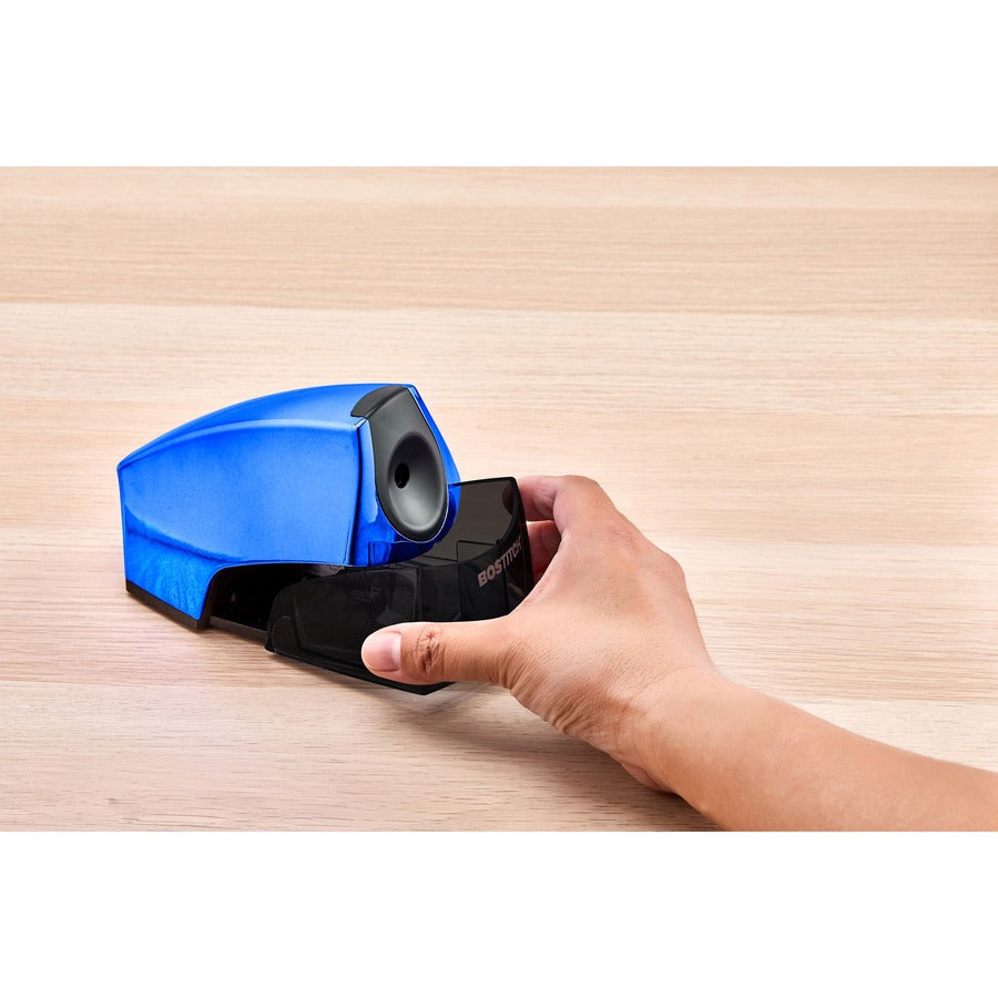 Bostitch Personal Electric Pencil Sharpener, Blue, 4" x 8.3", 1 Each