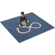 Carpets for Kids Solid Color Mt. St. Helens Carpet Rug, Rectangle, Marine Blue, 90" Length x 12 ft Width, Nylon Yarn, 1 Each