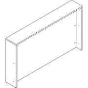 Lorell Prominence 2.0 Reception Desk Counter, Gray Elm, 12" H x 74.3" W x 11.9" D, 1" Thick Table Top, Particleboard/TFL, 1 Each